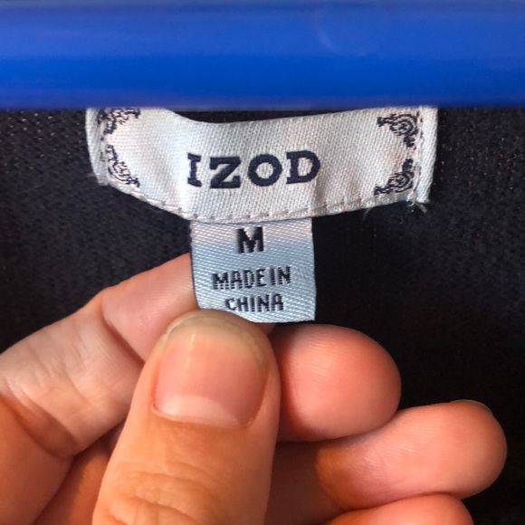 Cute argyle sweater blue grey Med - Picture 3 of 6